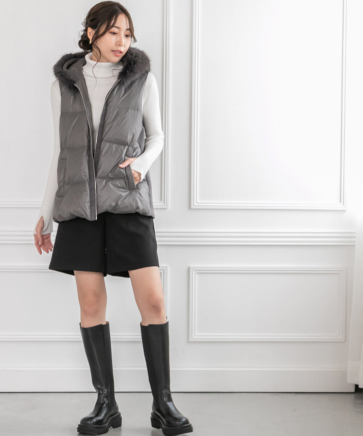 short-length-down-vest