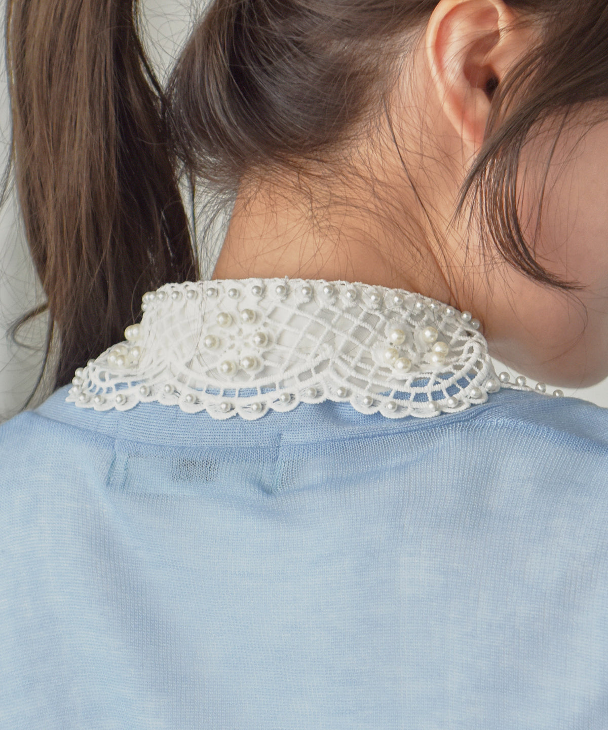 pearl flower false collar