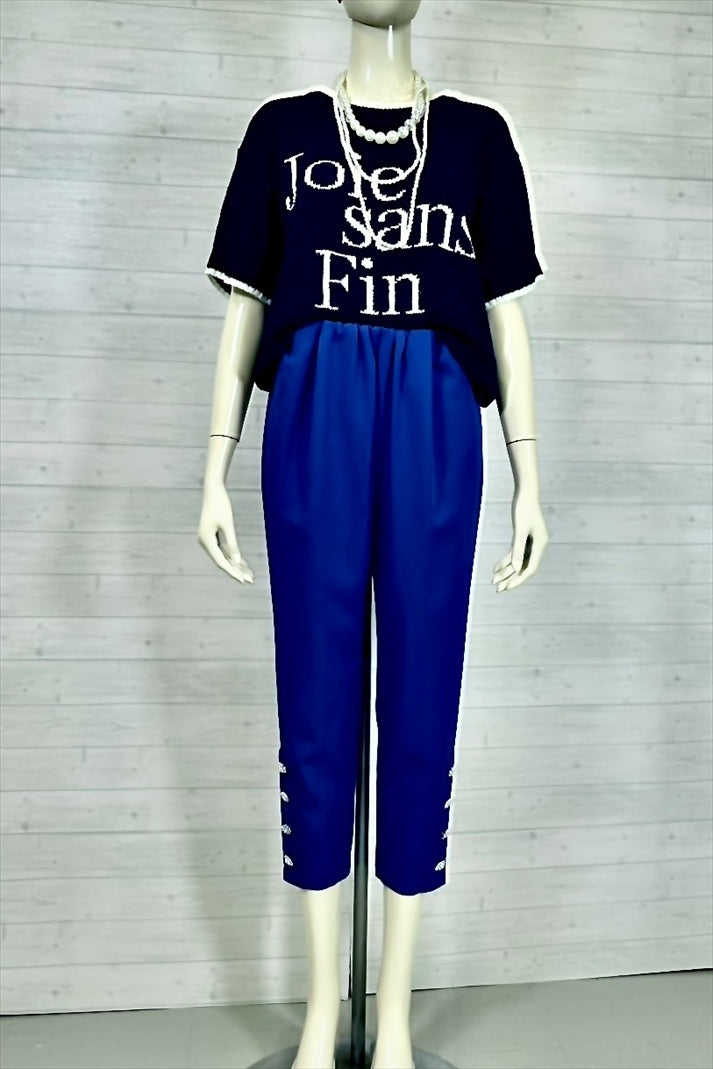 hem bijou button pants