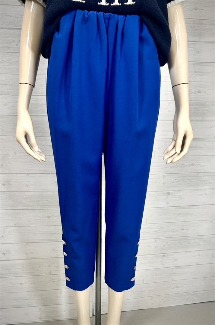 hem bijou button pants