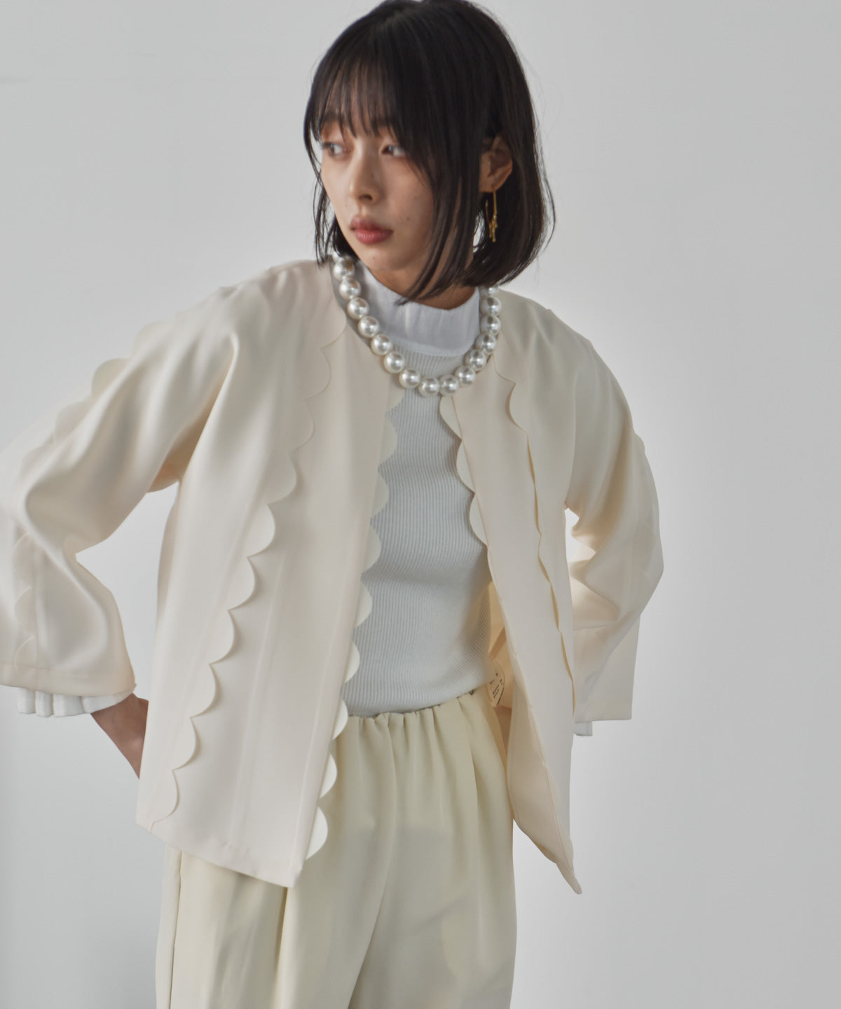 scalloped jacket