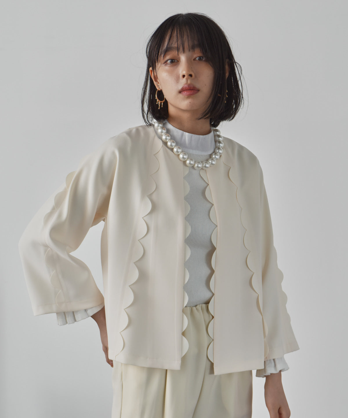 scalloped jacket