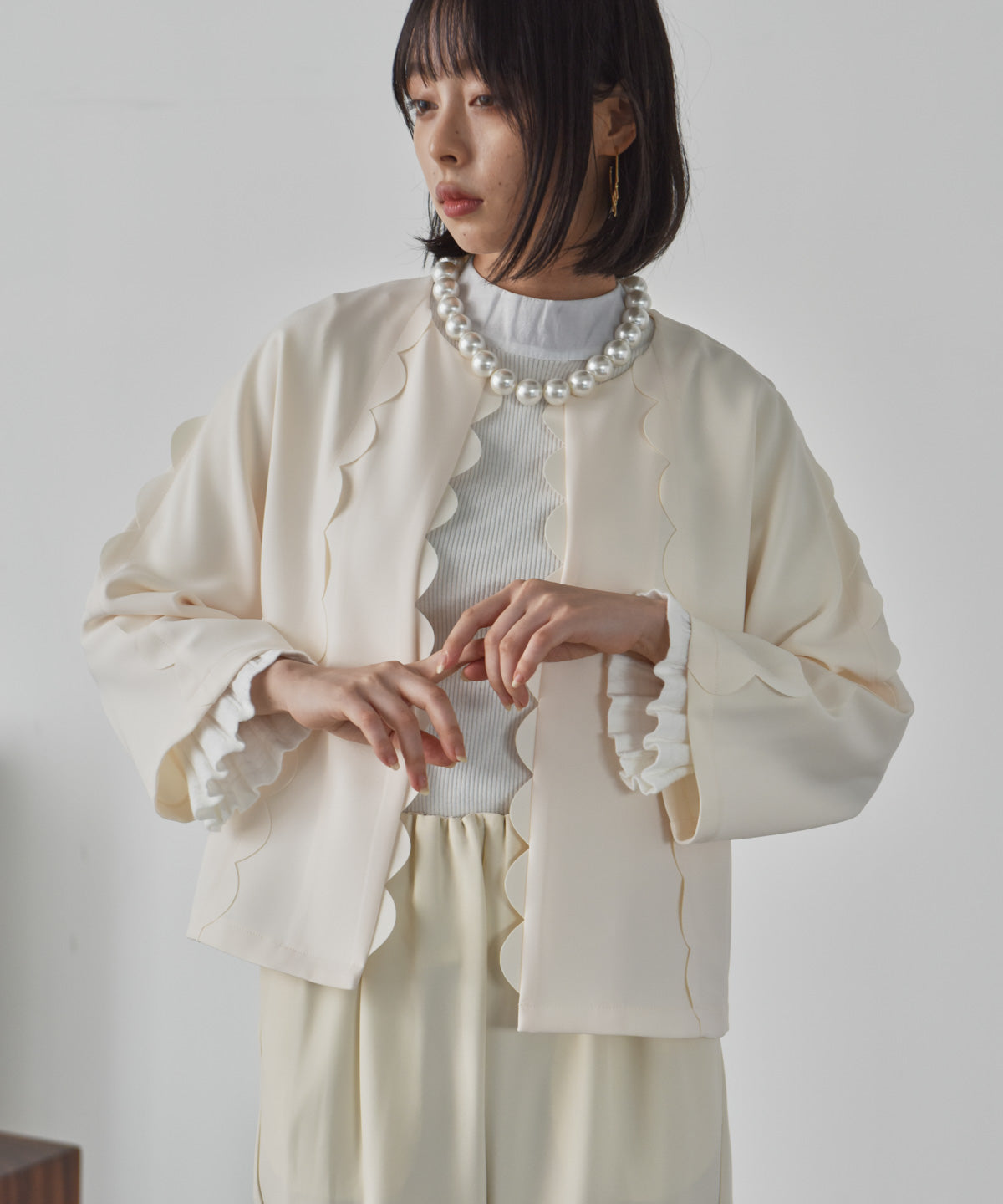 scalloped jacket