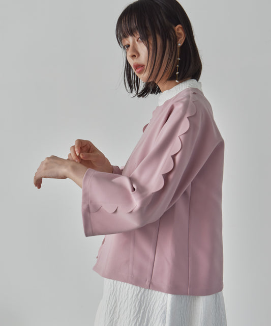 scalloped jacket