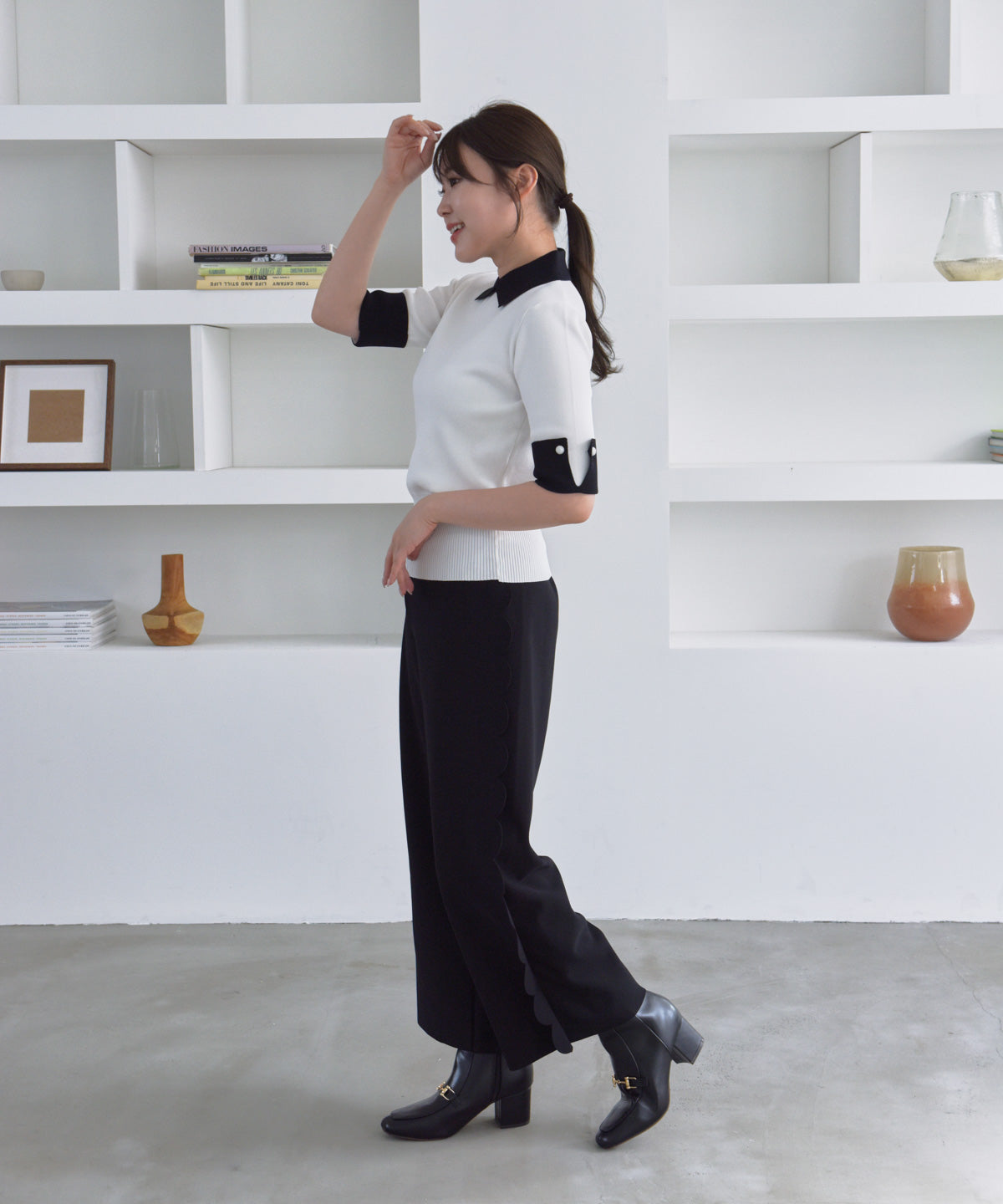 cuffs short sleeve knit