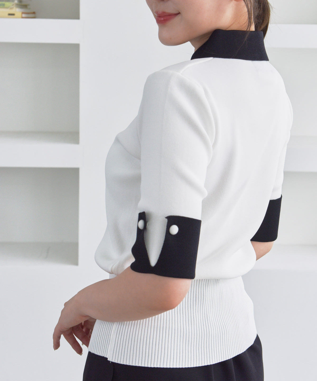 cuffs short sleeve knit