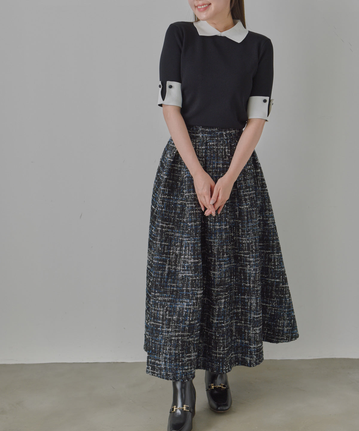 cuffs short sleeve knit