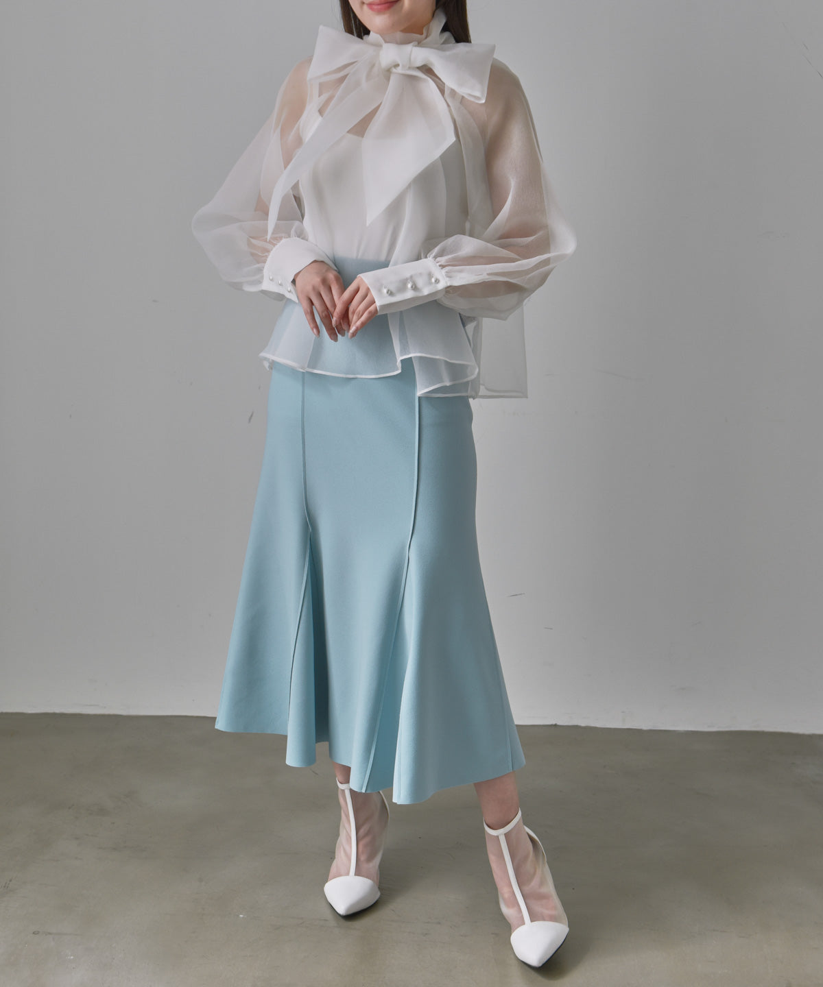 bowtie chiffon blouse