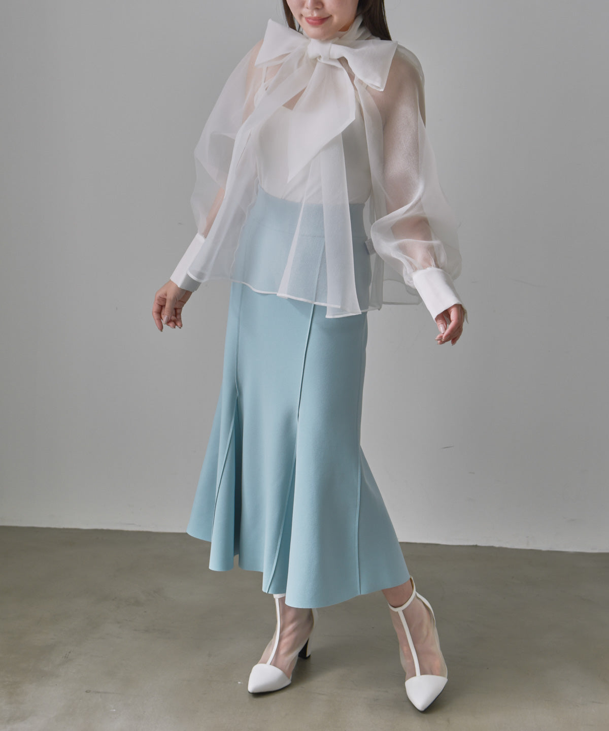 bowtie chiffon blouse