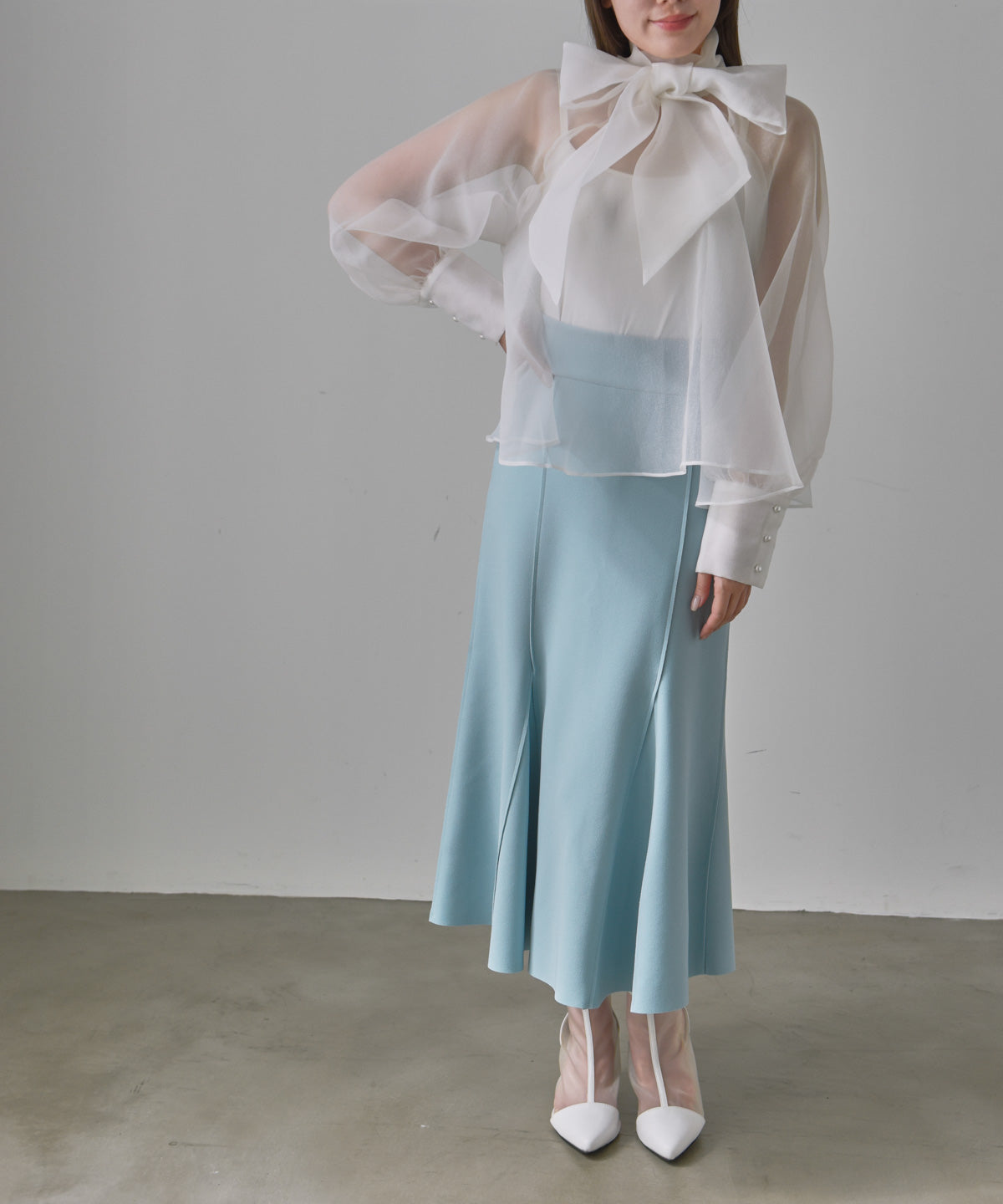 bowtie chiffon blouse