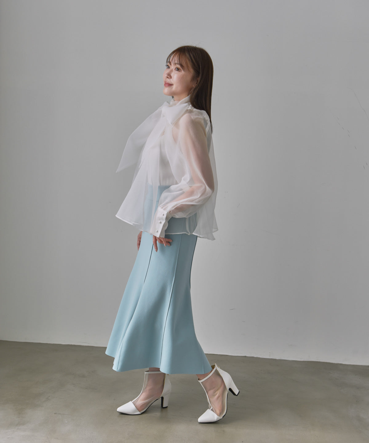 bowtie chiffon blouse