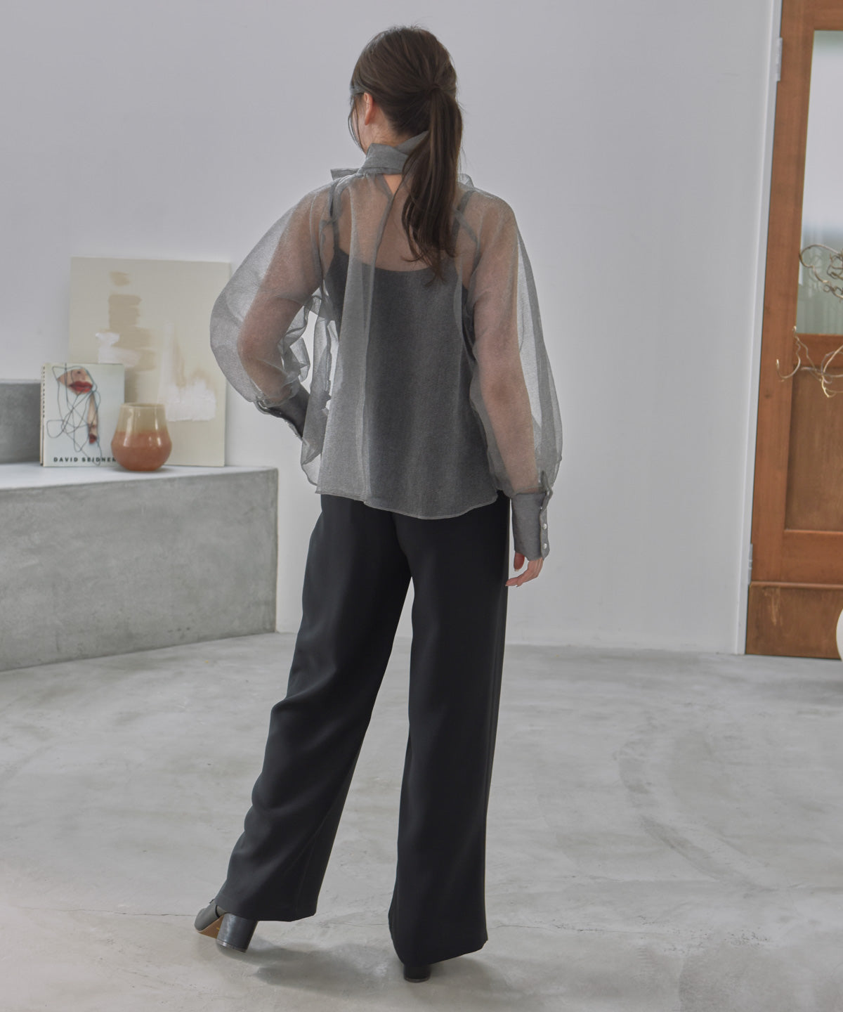 bowtie chiffon blouse