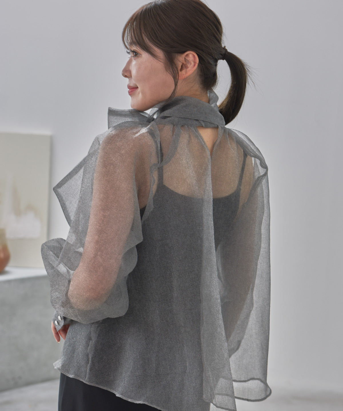 bowtie chiffon blouse