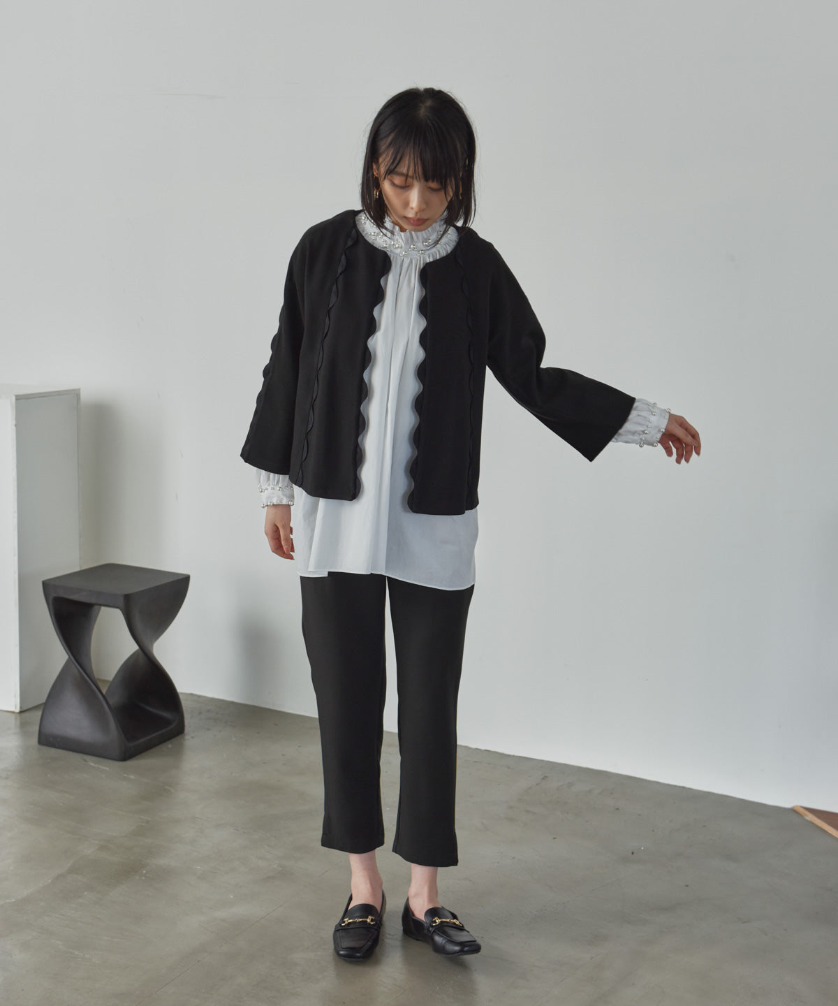 scalloped tape jacket