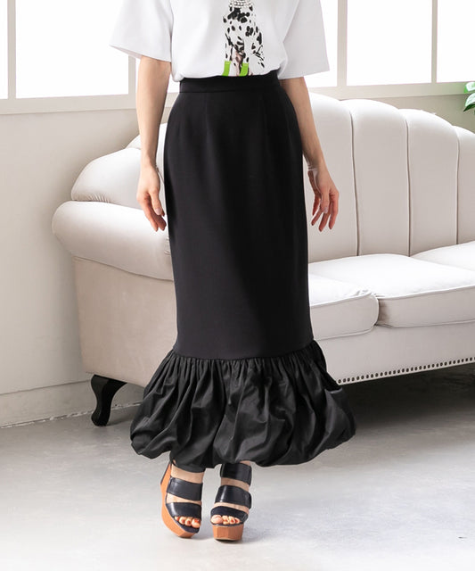 hem balloon mermaid skirt
