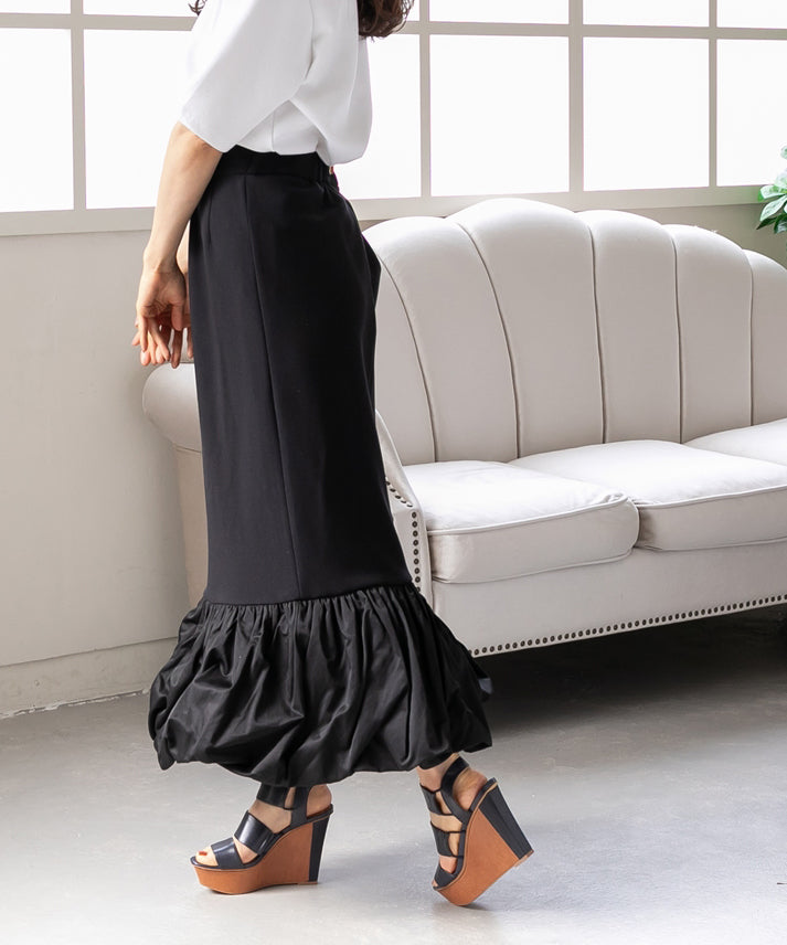 hem balloon mermaid skirt