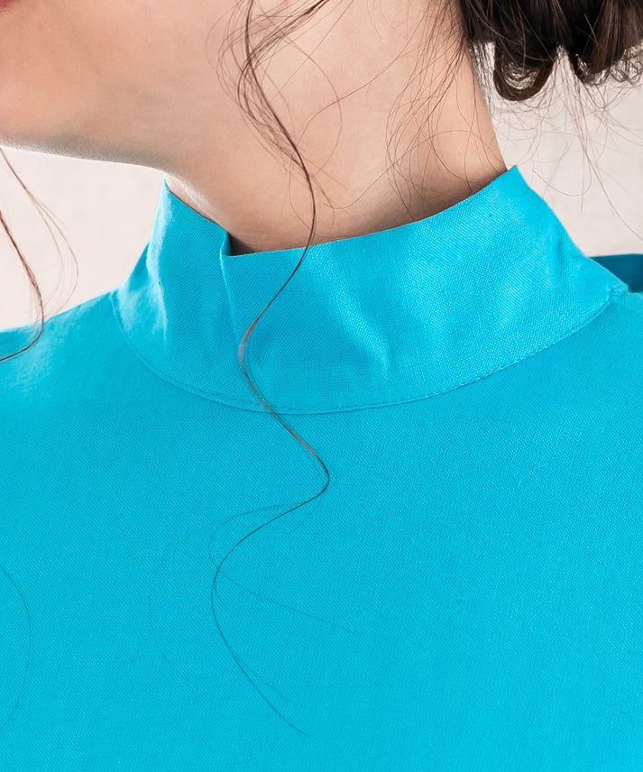 sleeveless bycolor tulle onepiece