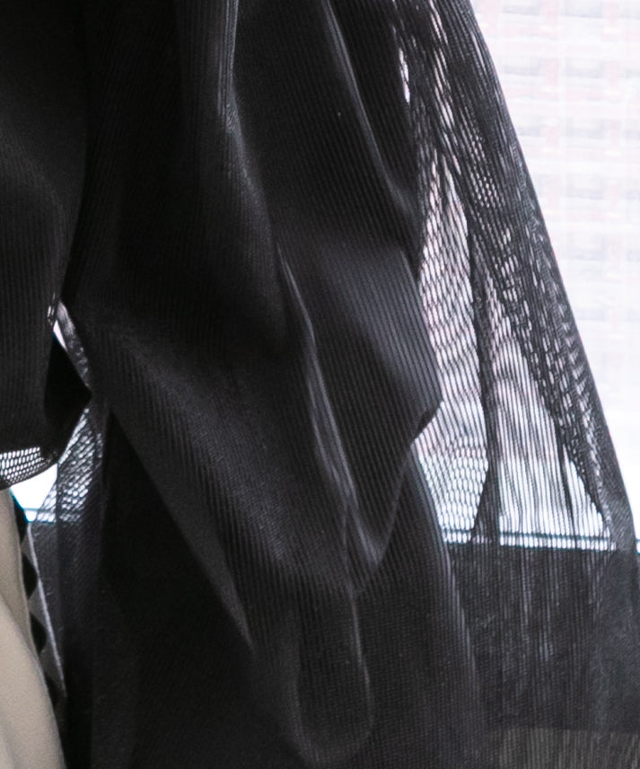 stripe organdy blouse