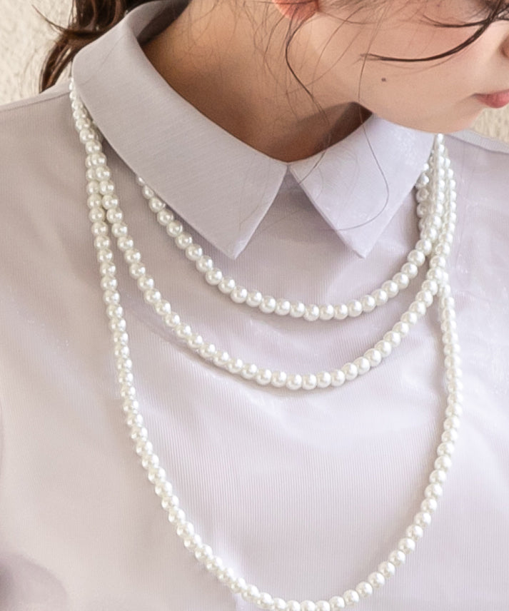 stripe organdy blouse