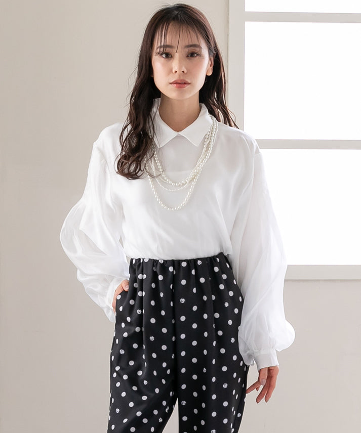 bright organdy blouse