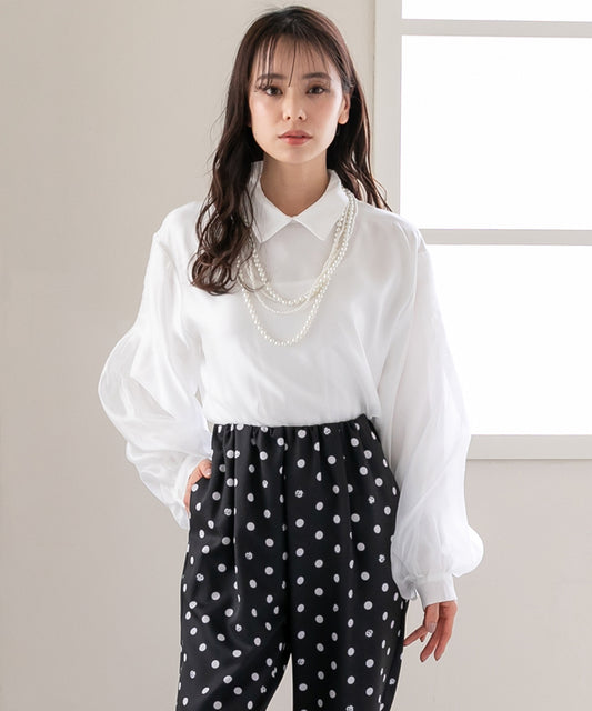 bright organdy blouse