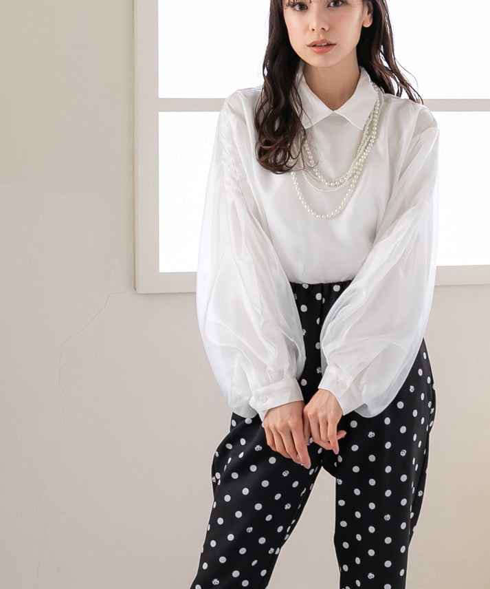 bright organdy blouse