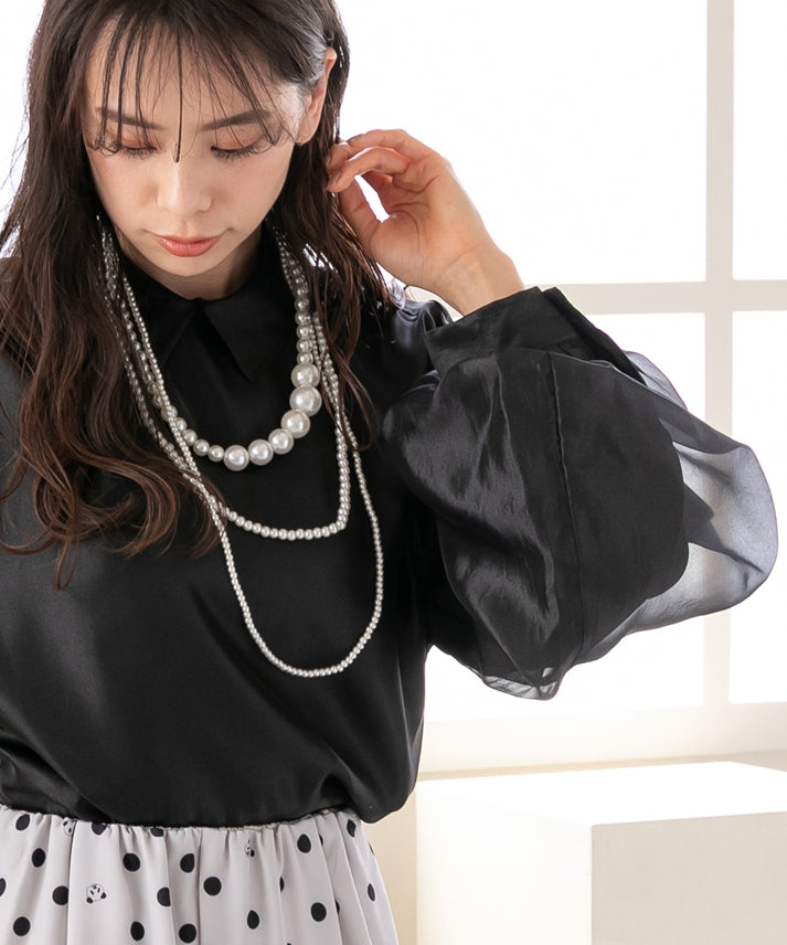 bright organdy blouse