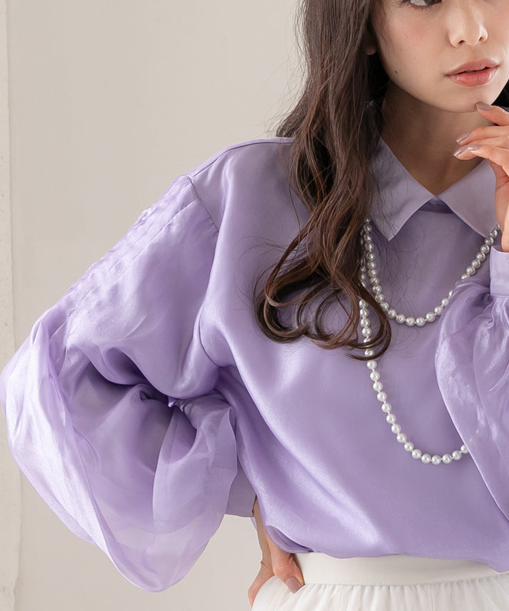 bright organdy blouse