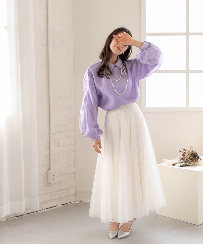 bright organdy blouse