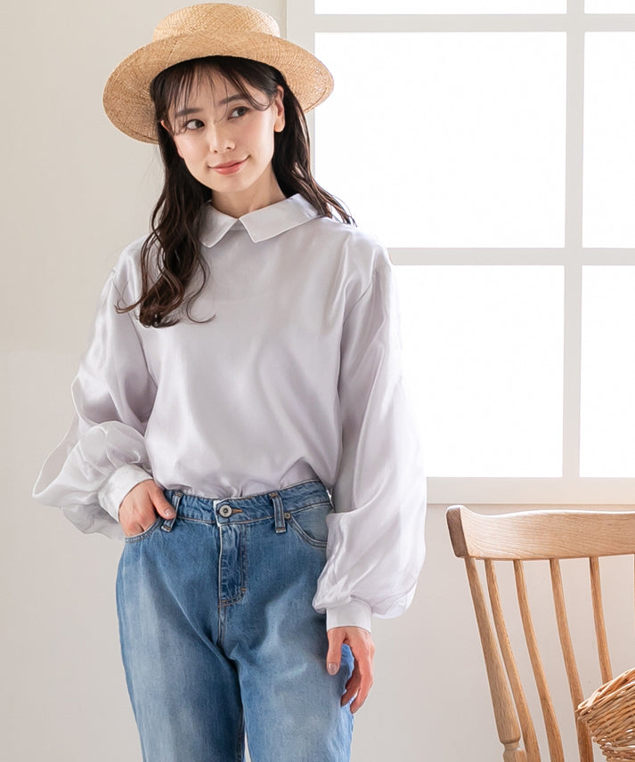 bright organdy blouse