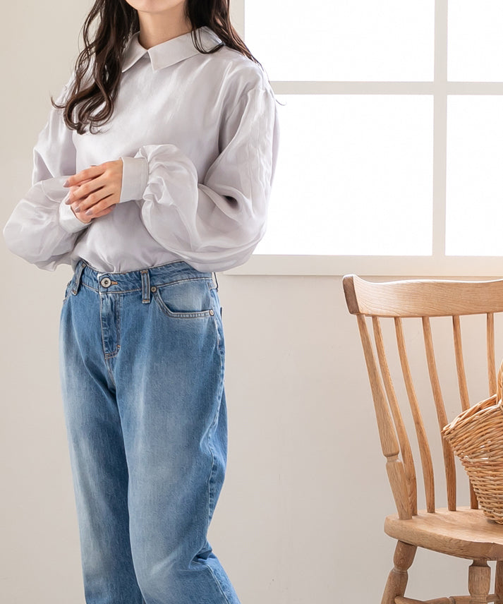 bright organdy blouse