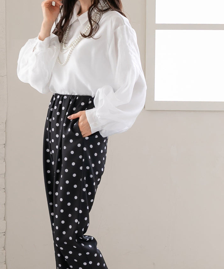 bright organdy blouse