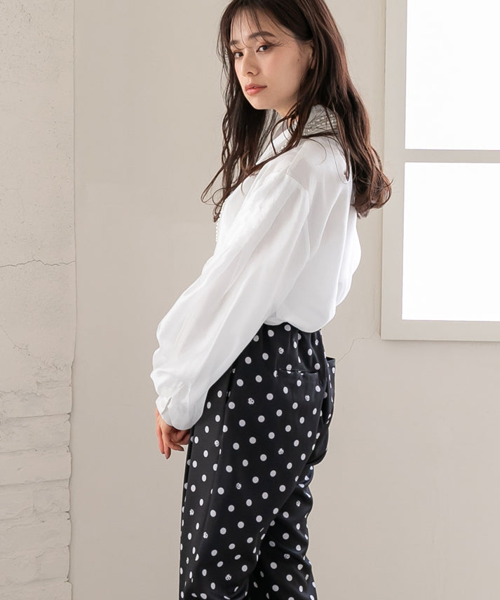 bright organdy blouse