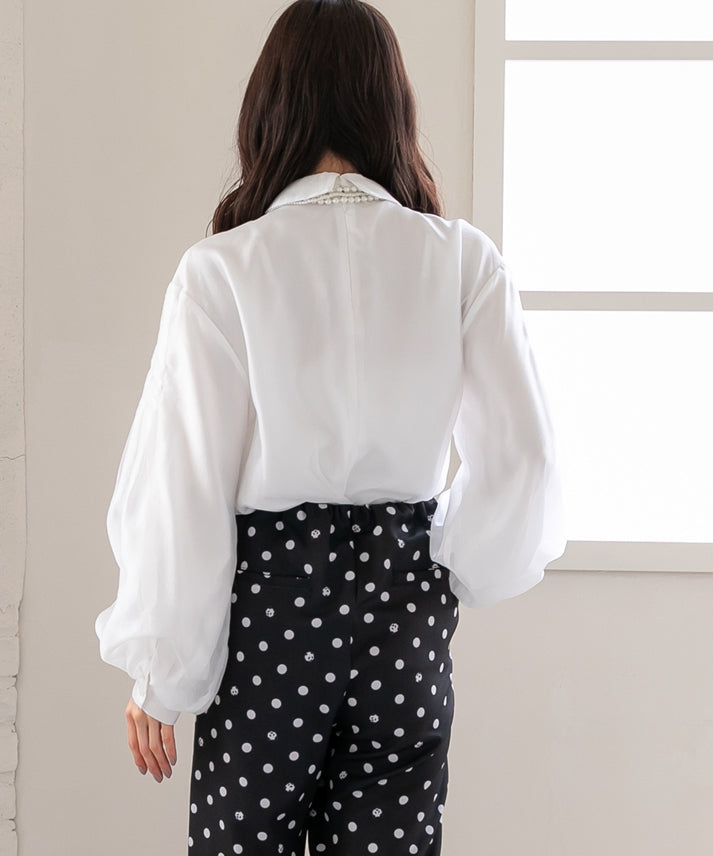 bright organdy blouse