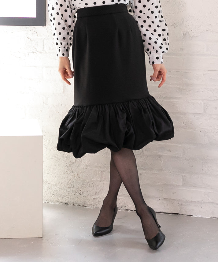 hem balloon mermaid skirt short