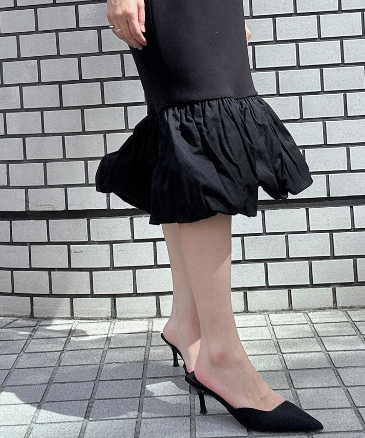 hem balloon mermaid skirt short