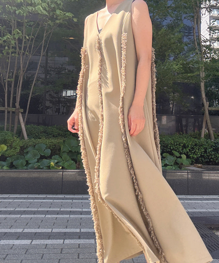 fringe long onepiece