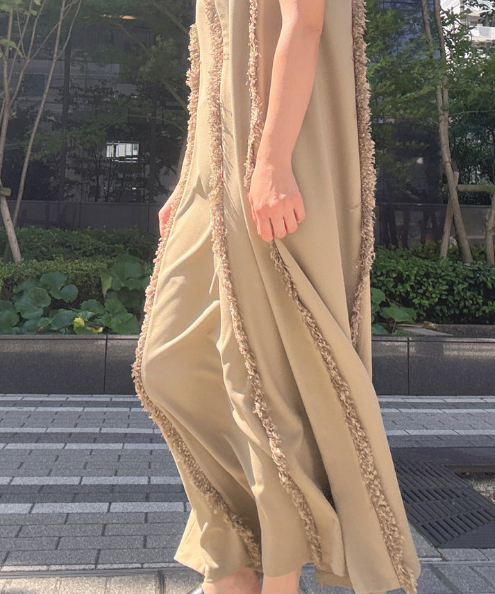 fringe long onepiece