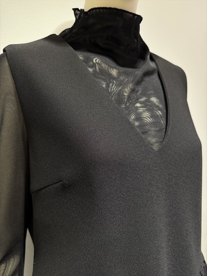 hem balloon peplum vest