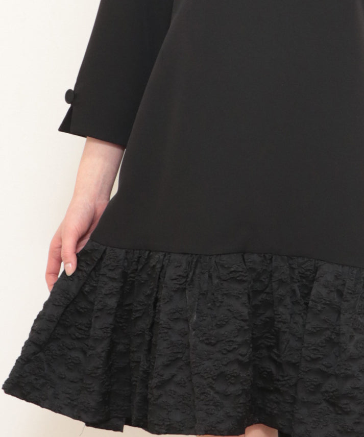 hem switching frills onepiece