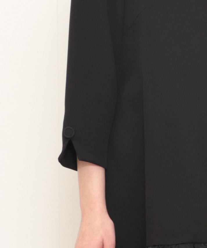 hem switching frills onepiece