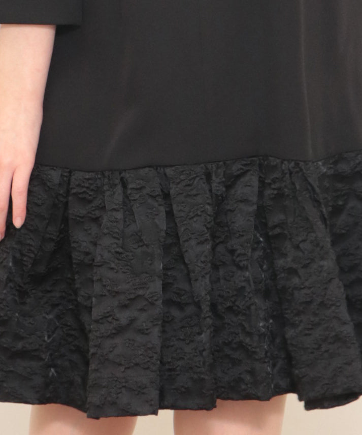 hem switching frills onepiece