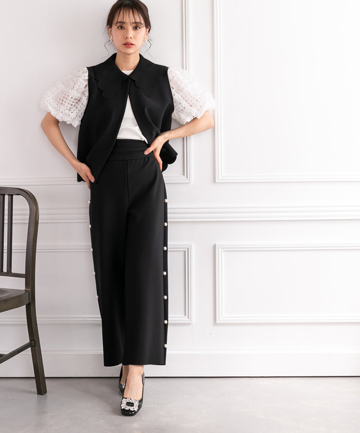 side pearl pants