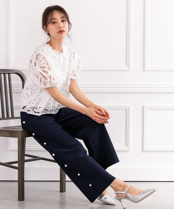 side pearl pants
