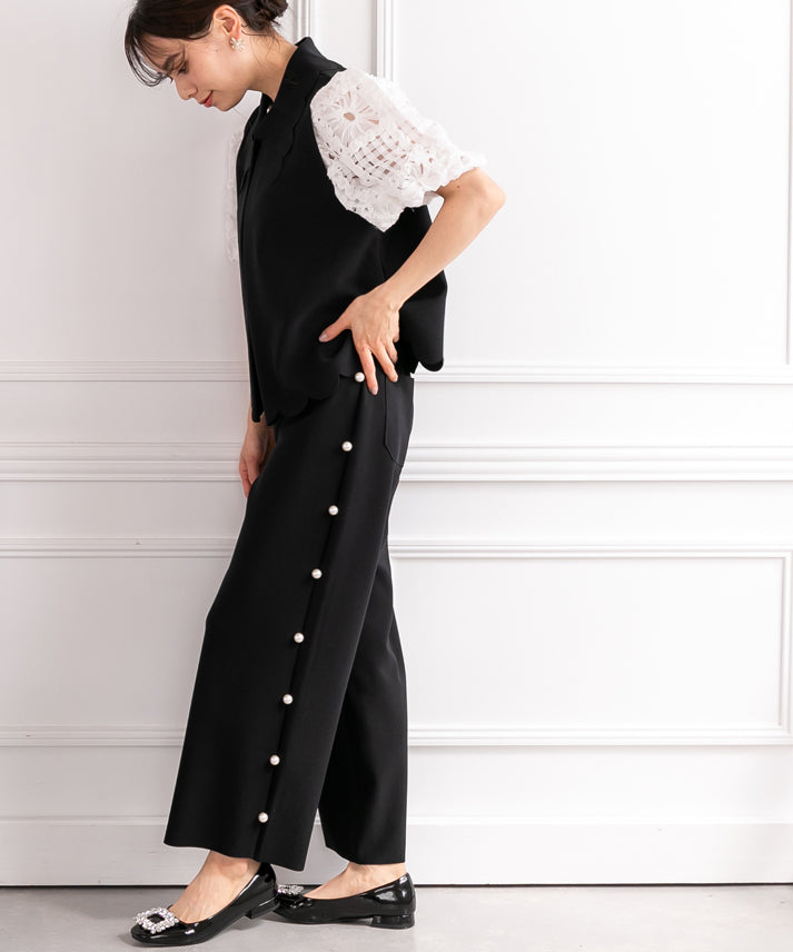 side pearl pants