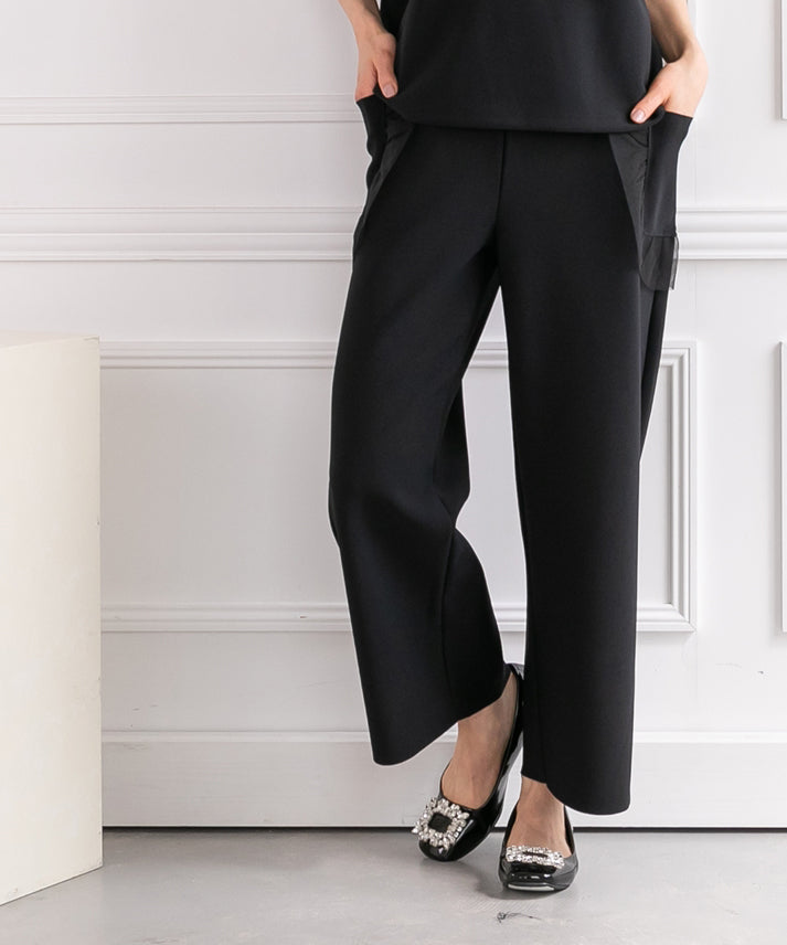 tulle frills pocket pants