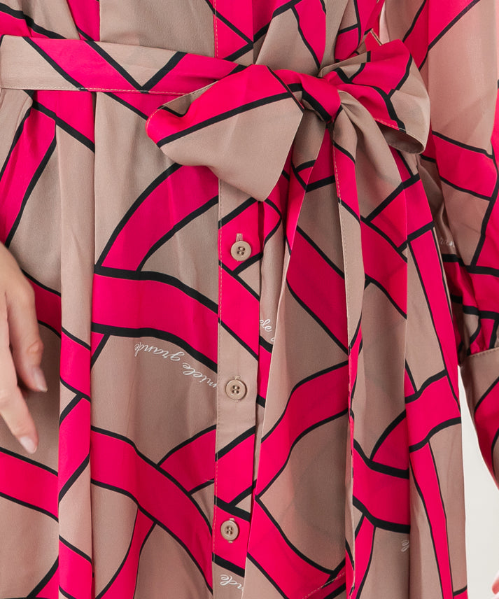 ribbon pattern print onepiece