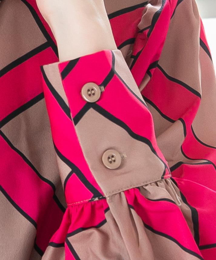 ribbon pattern print onepiece