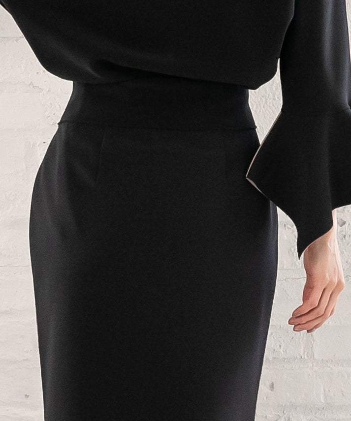 stretch slit skirt