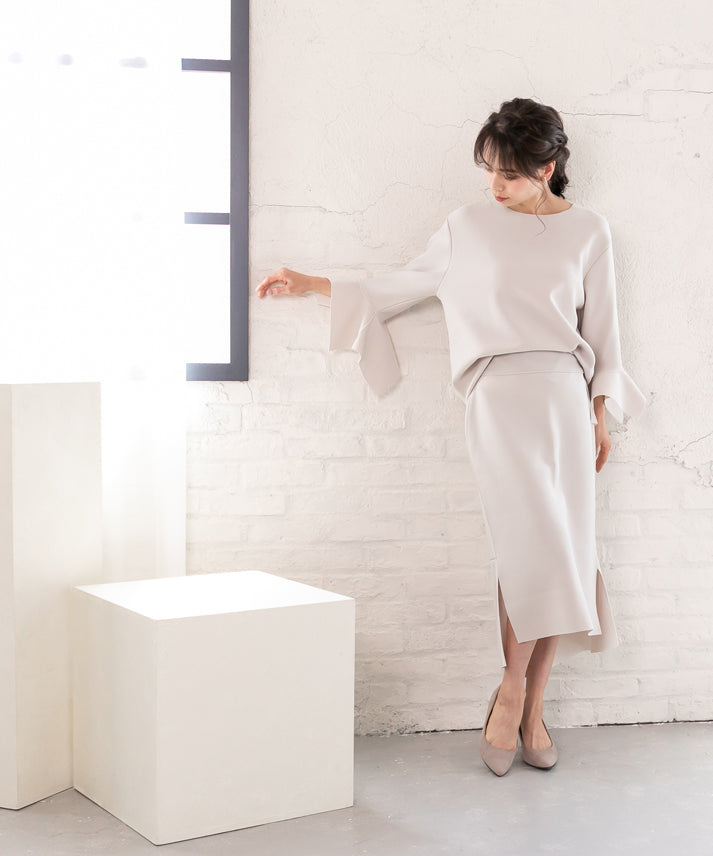 stretch slit skirt